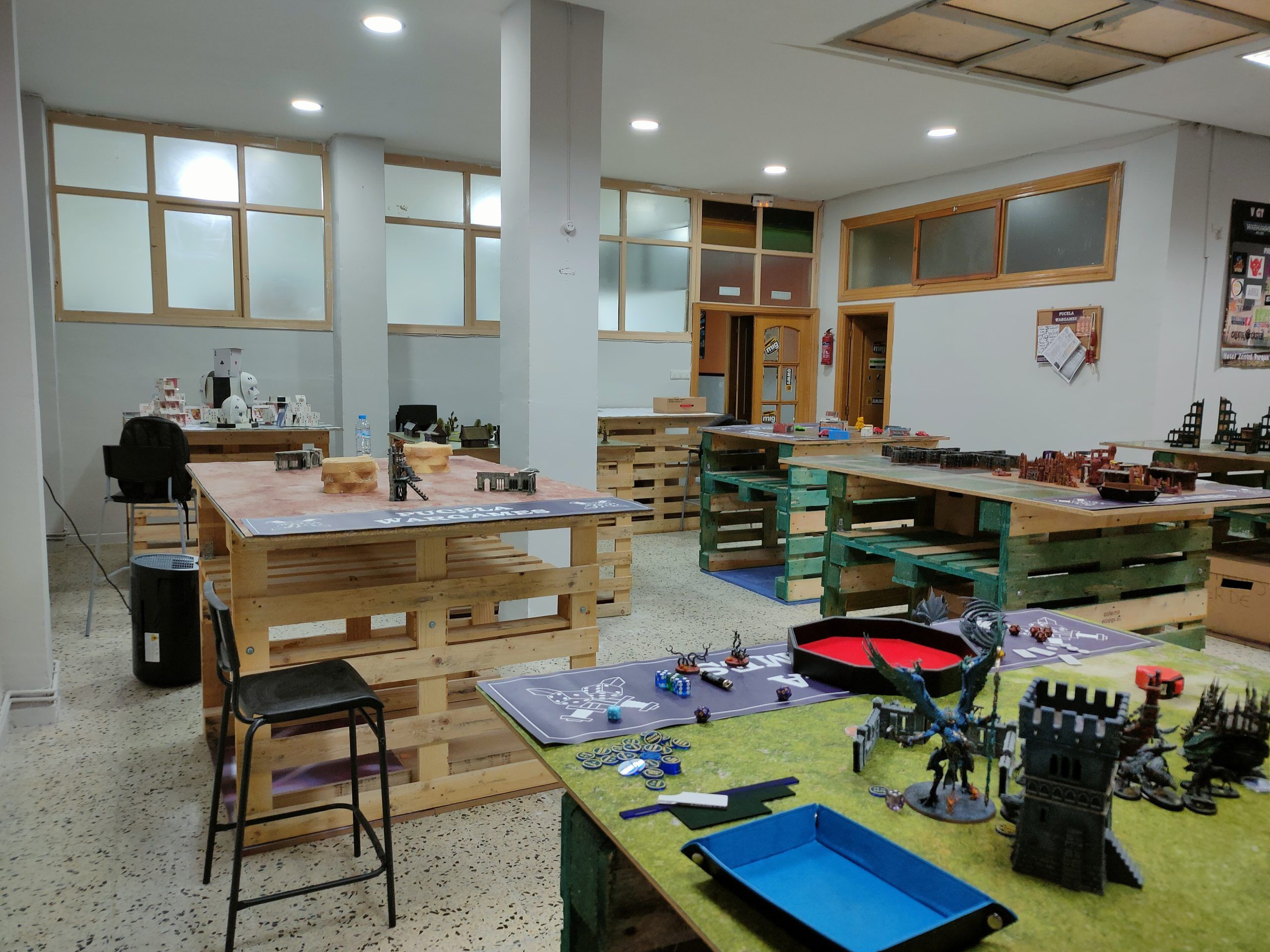 Sala grande del local de Pucela Wargames
