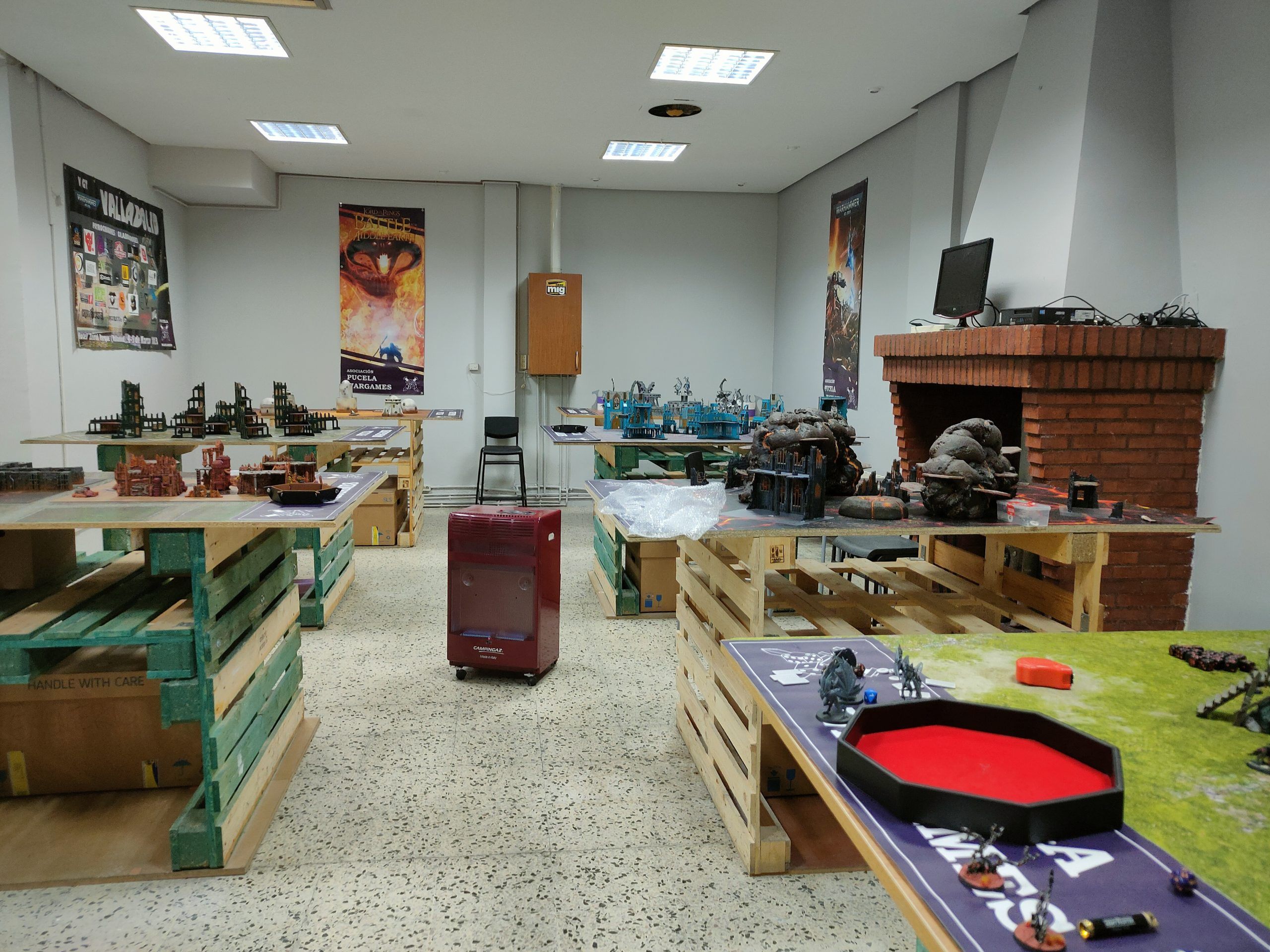 Sala grande del local de Pucela Wargames