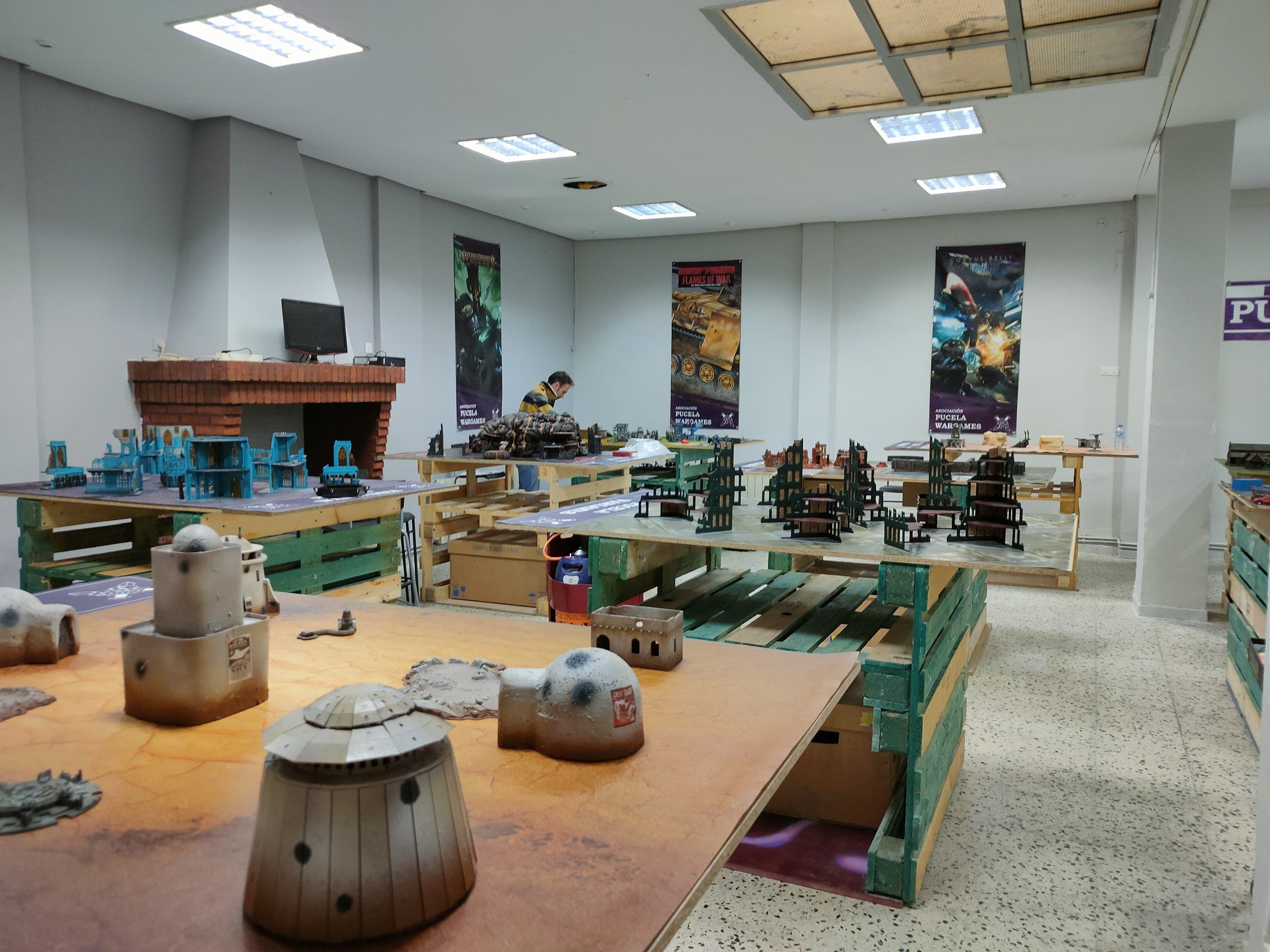 Sala grande del local de Pucela Wargames