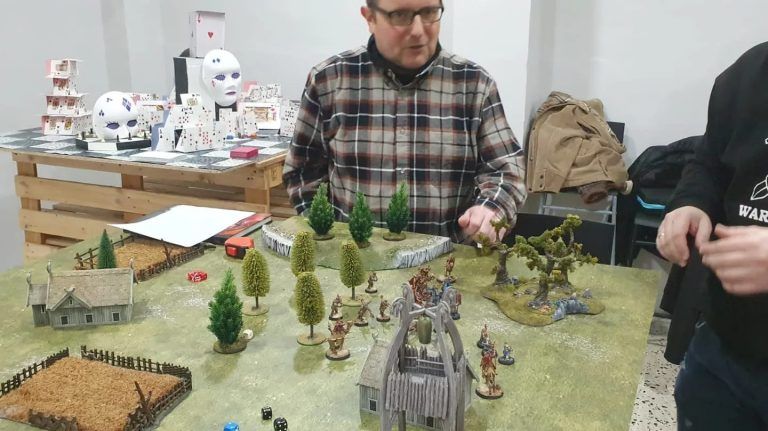 Jornada de Puertas Abiertas de Enero 2024 en Pucela Wargames. Partida de Middle earth Strategy Battle Game