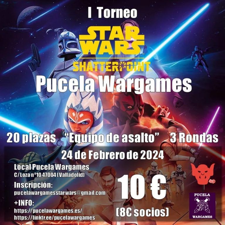I Torneo Star Wars: Shatterpoint en Pucela Wargames, tu club de juegos de miniaturas en Valladolid