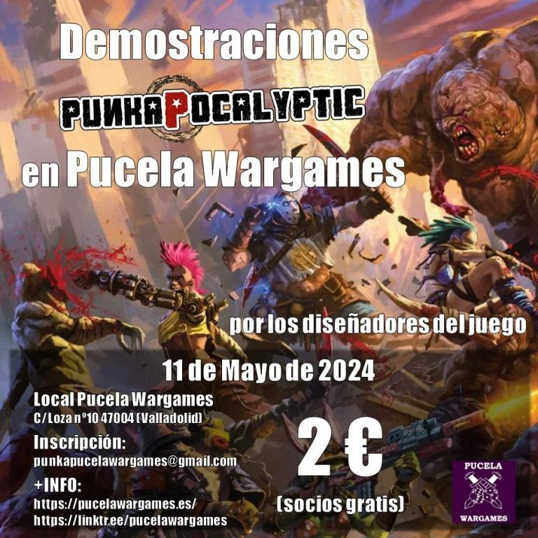 Demo de Punkapocalyptic en Pucela Wargames