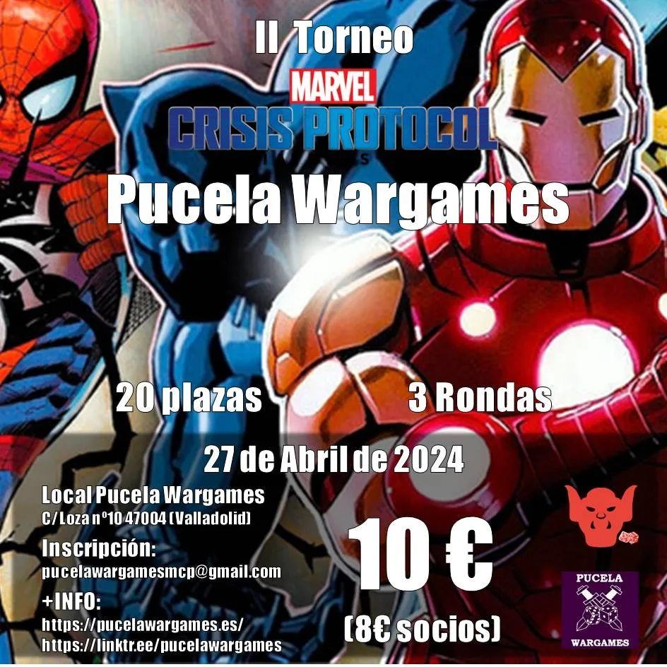 II Torneo Marvel Crisis Protocol en Pucela Wargames