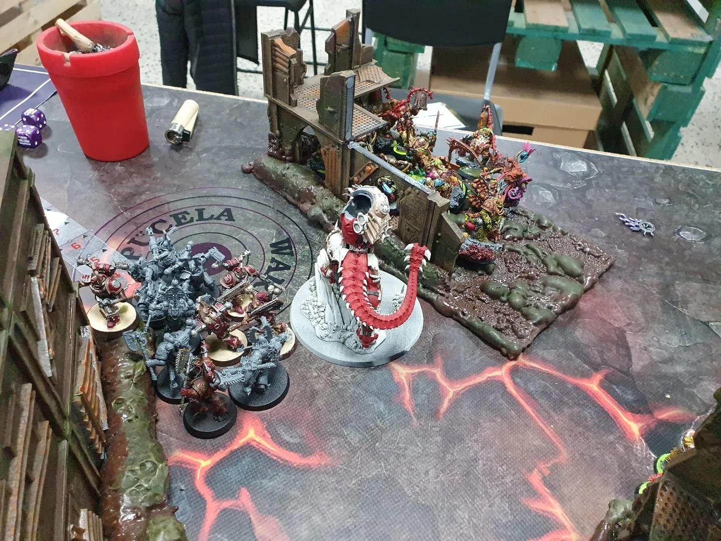 Partidas de preparación del GT Santiago de 40K en Pucela Wargames