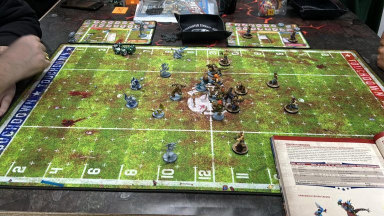Fotos de la demo de Bloodbowl en Pucela Wargames