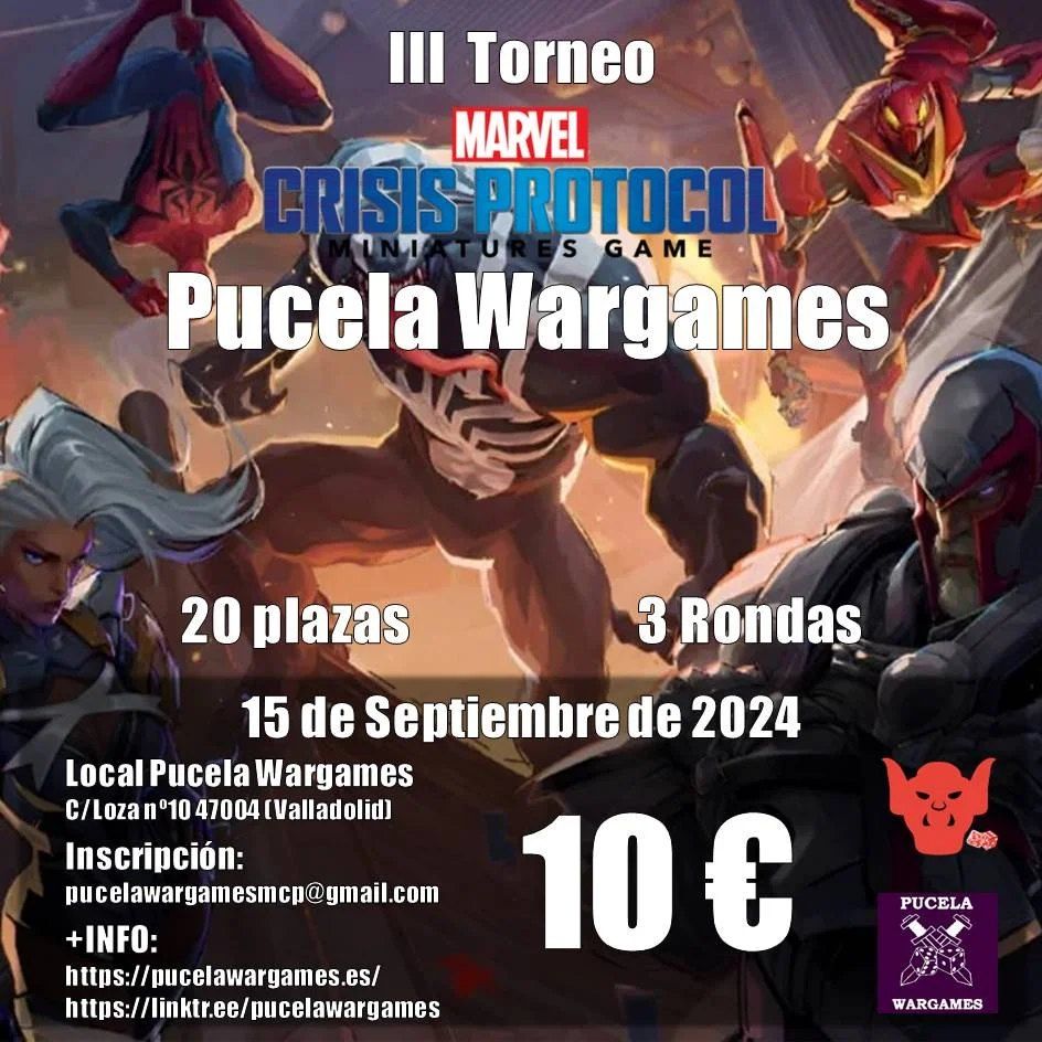 III Torneo de Marvel Crisis Protocol en Pucela Wargames