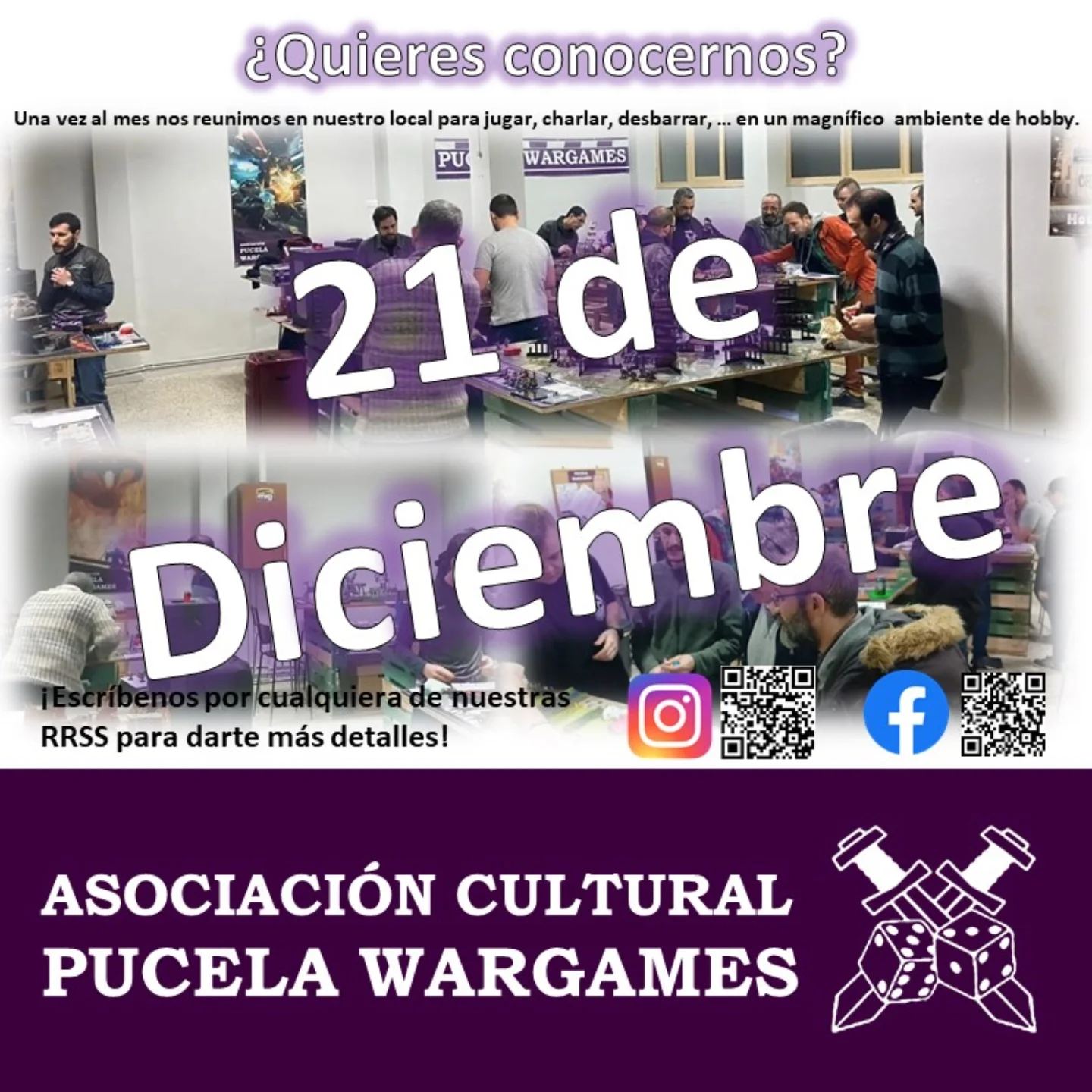 Cartel de la Jornada PW en Pucela Wargames