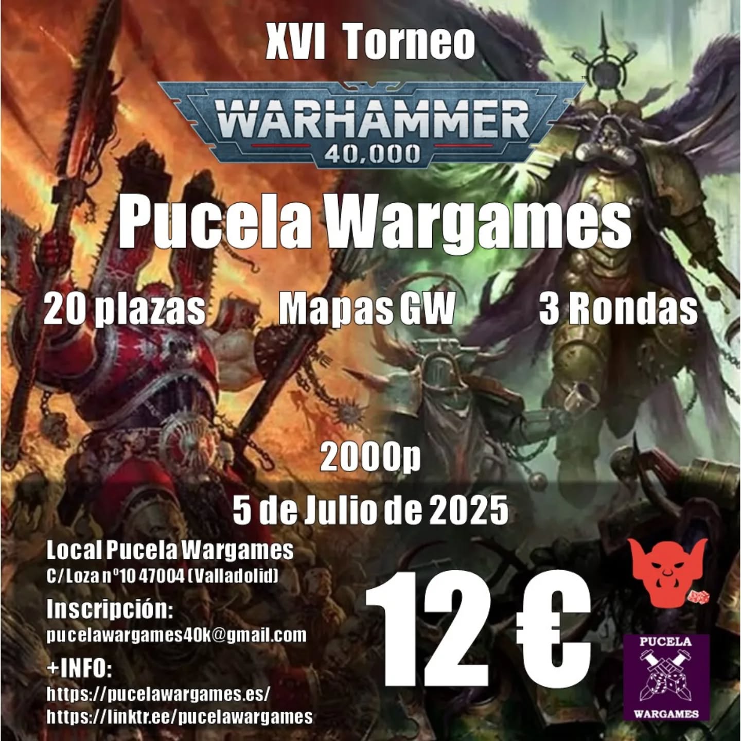 XVI Torneo Wargammer 40.000 en Pucela Wargames