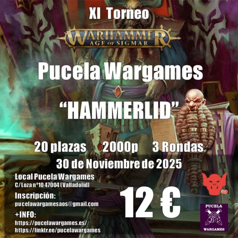 XI Torneo de AoS Hammerlid en Pucela Wargames