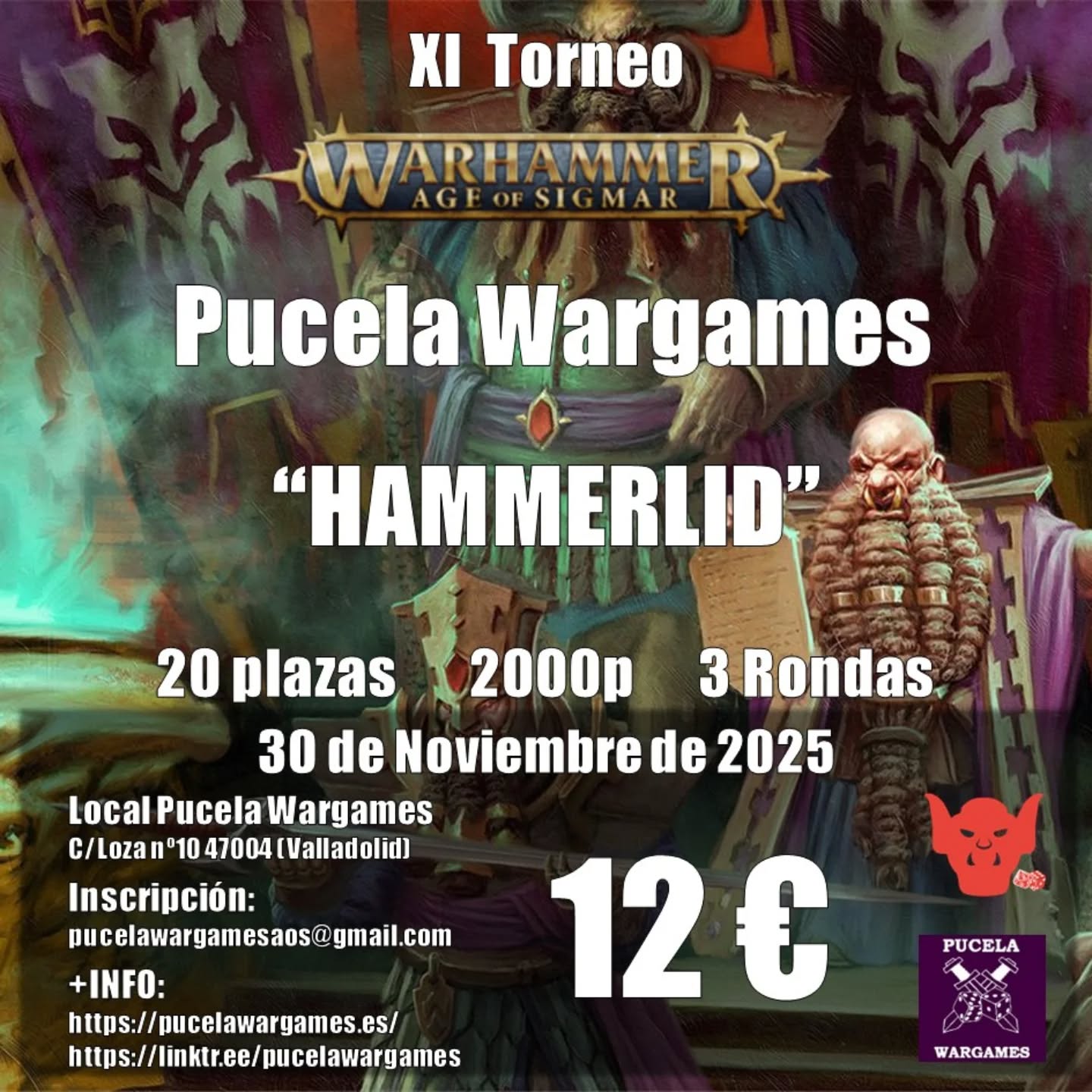 XI Torneo de AoS Hammerlid en Pucela Wargames