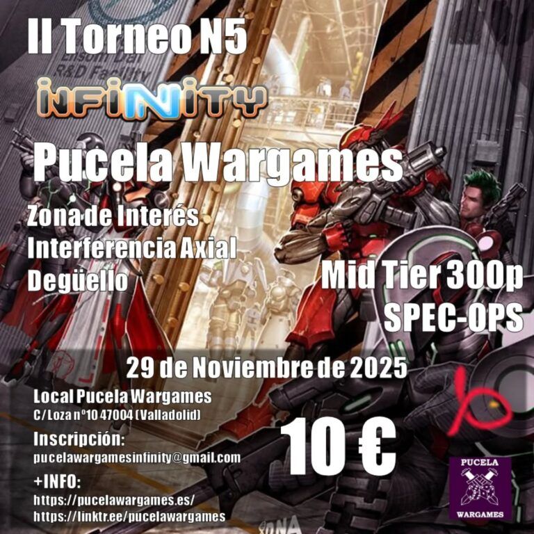 II Torneo N5 de Infinity en Pucela Wargames
