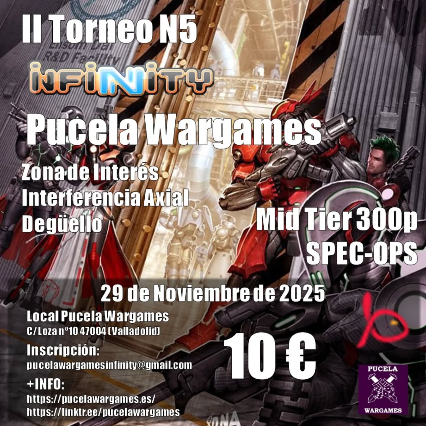 II Torneo N5 de Infinity en Pucela Wargames
