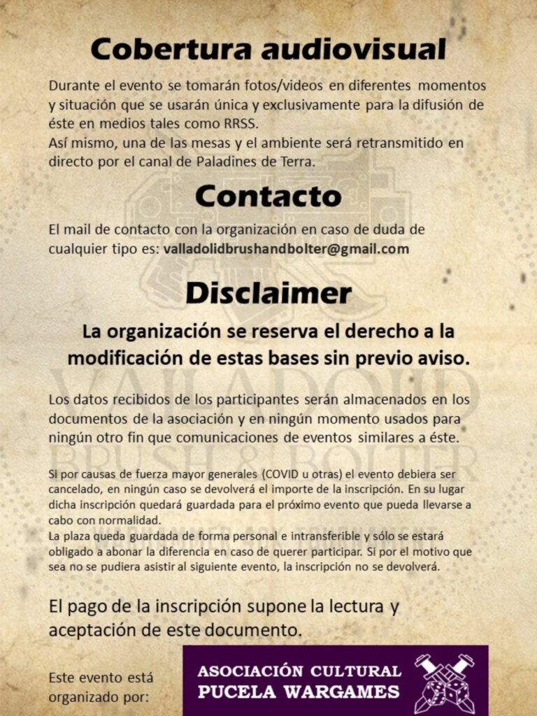 Información del Brush & Bolter 2026