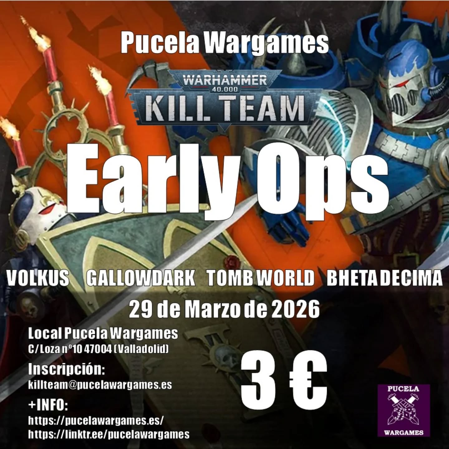 Kill Team Early Ops marzo 2026