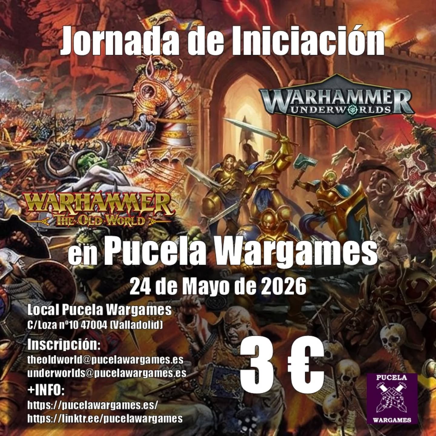 Jornada de iniciación de TOW y Underworlds en Pucela Wargames