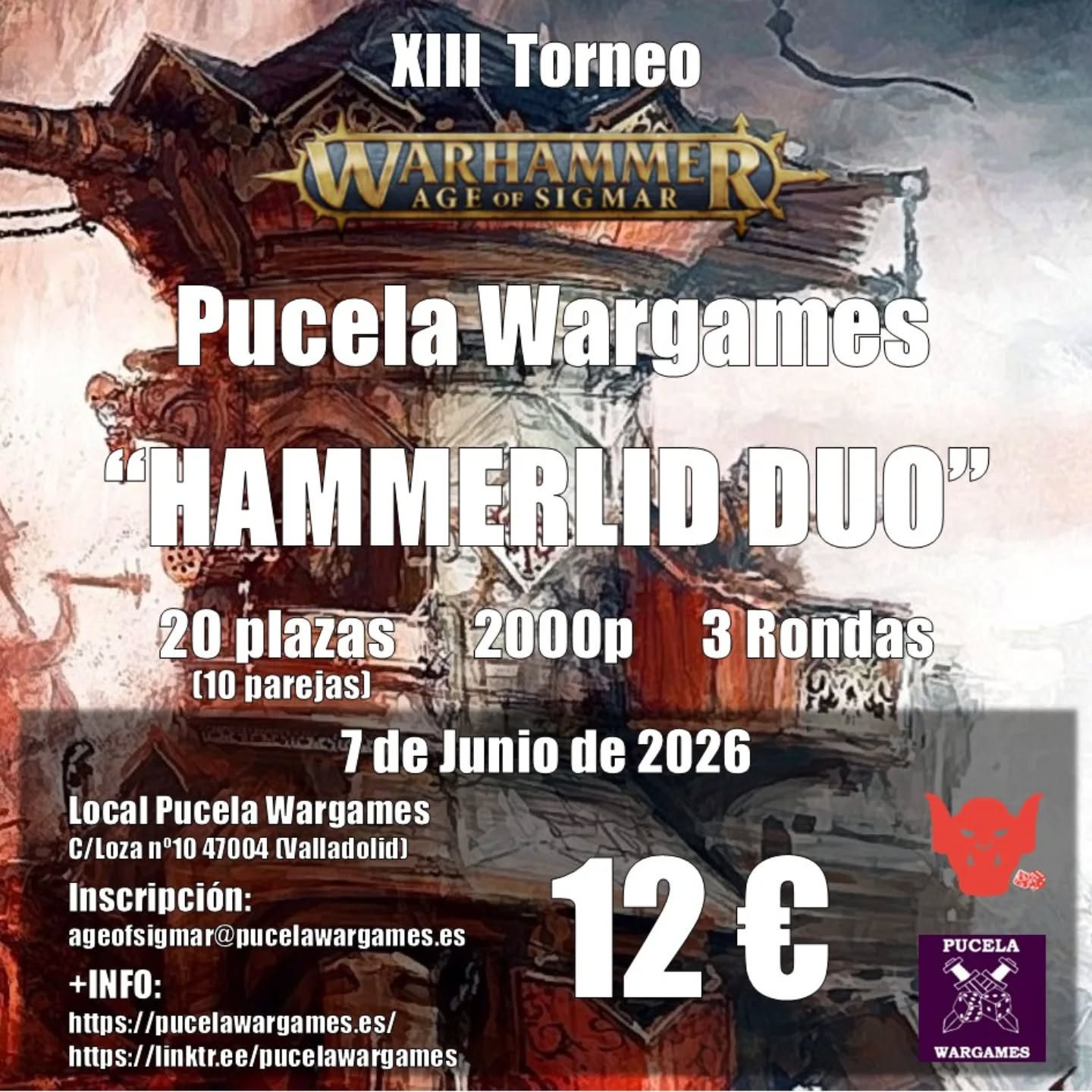 XIII Torneo Aos Hammerlid Duo en Pucela Wargames