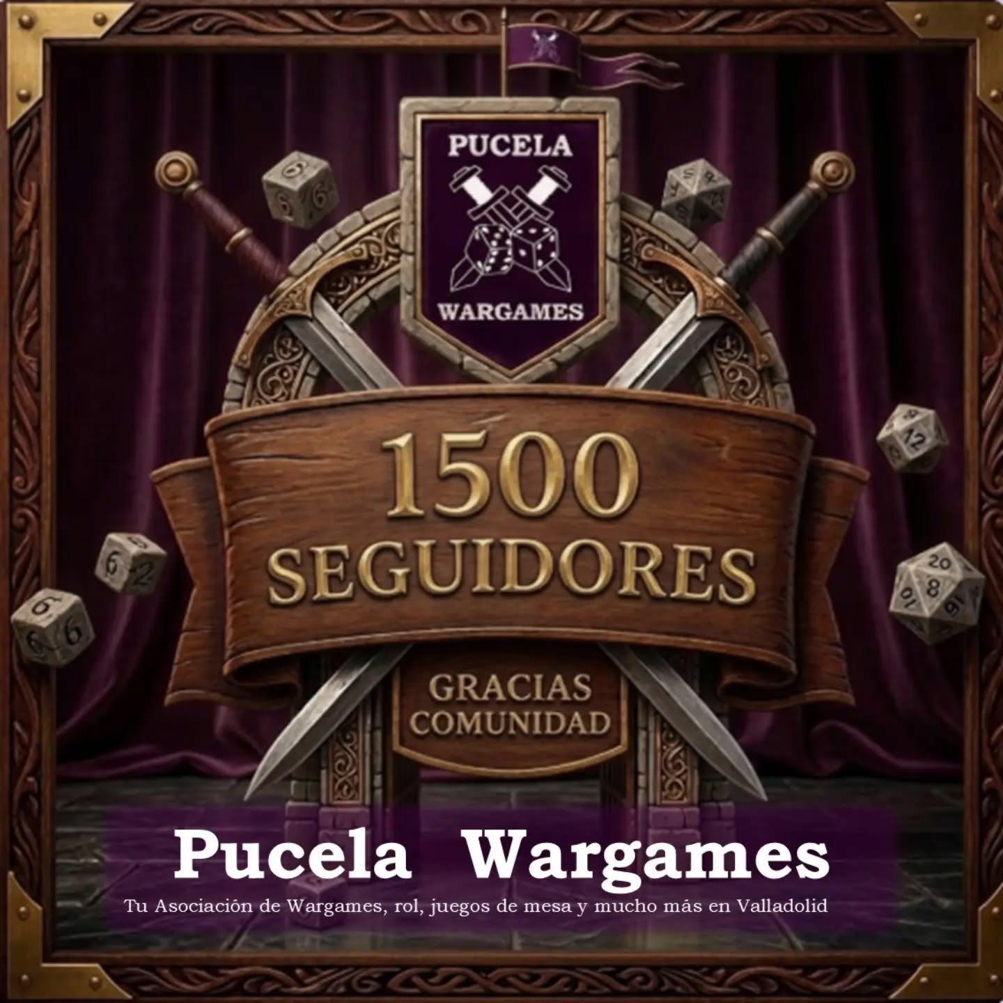 1500 seguidores en Pucela Wargames