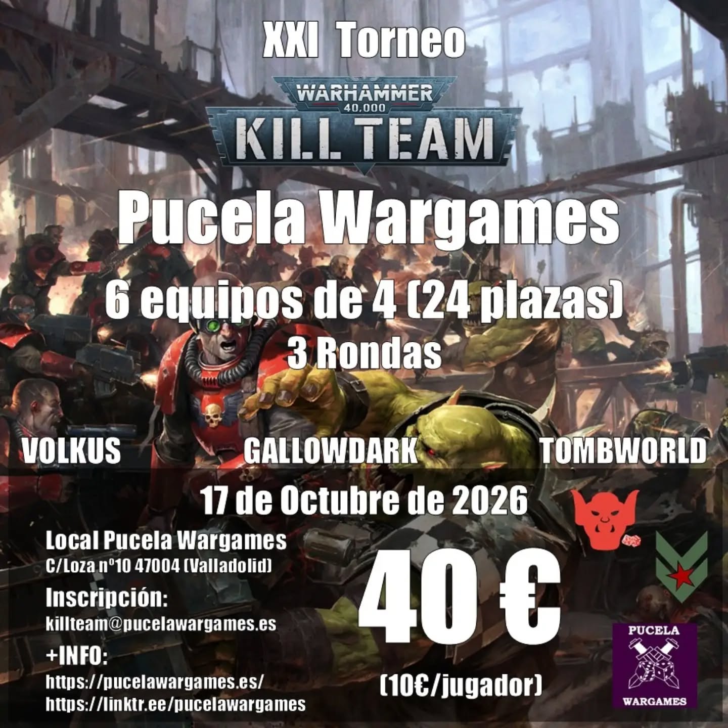 XXI Torneo de Kill Team en Pucela Wargames